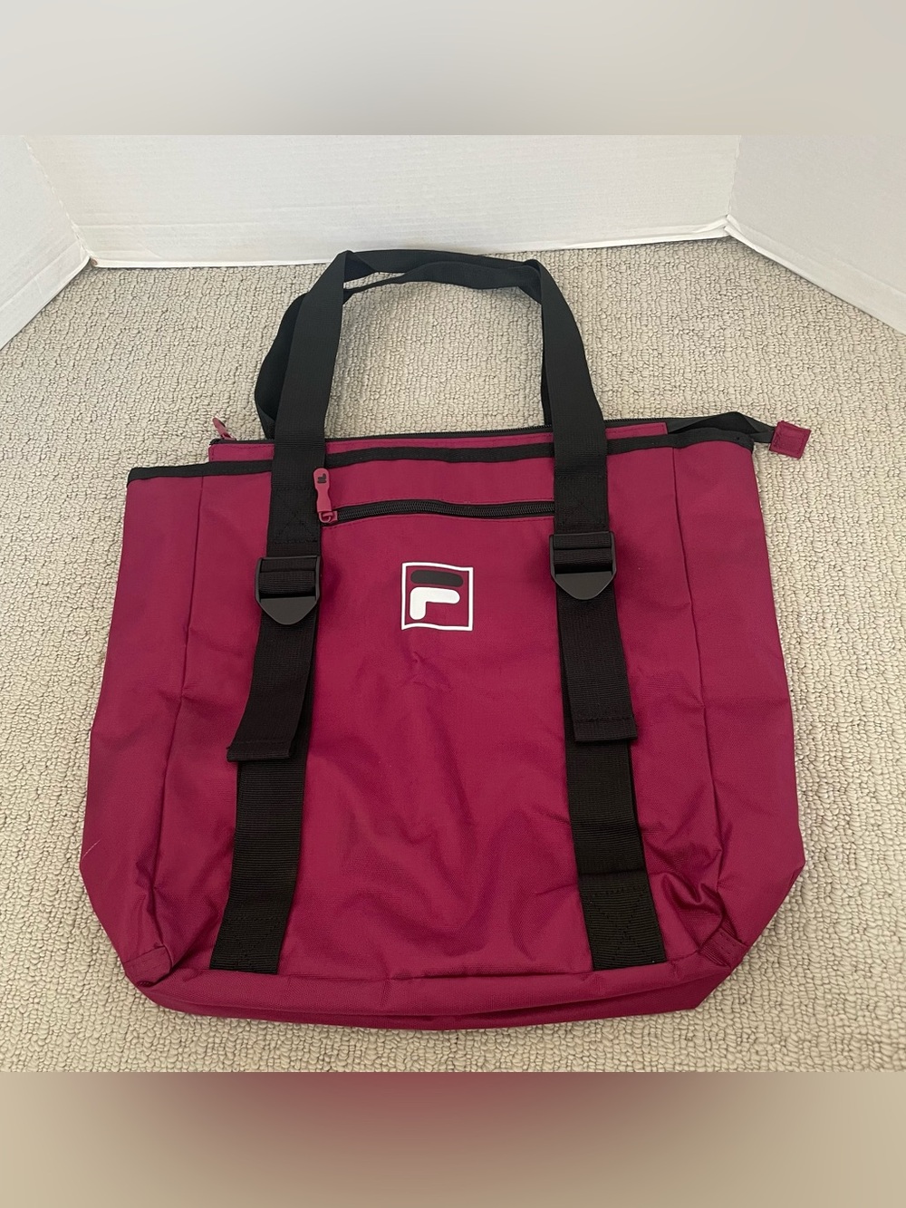 Fila burgundy tote